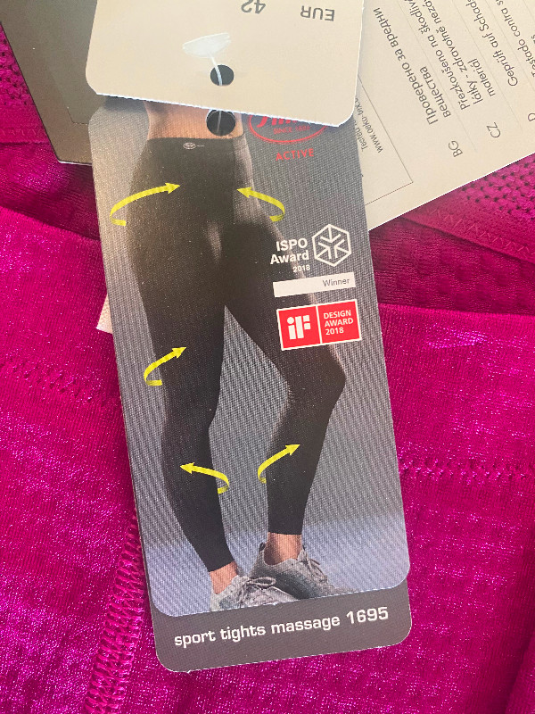 Two pairs Anita Sports Massage Tights. Pink. Brand new. With tag in Women's - Other in Markham / York Region - Image 4