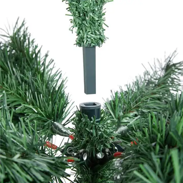 7.5’ Artificial Green Christmas Tree, 7.5’ Hinged Spr in Home Décor & Accents in Markham / York Region - Image 6
