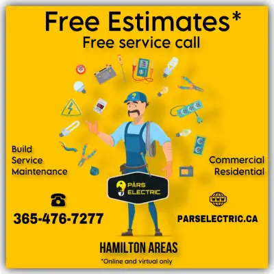Electrician ⚡ FREE ESTIMATE⚡ Light and Plug⚡Permit, View more
