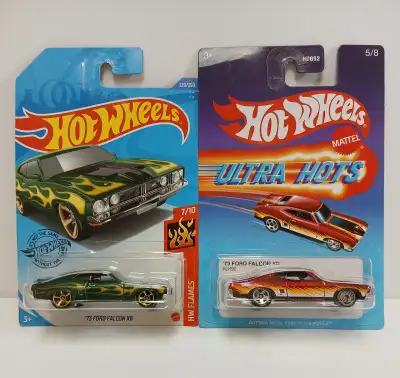 '73 Ford Falcon XB. 2 Colour Variations. 2019 & 2022 Hot Wheels, View more