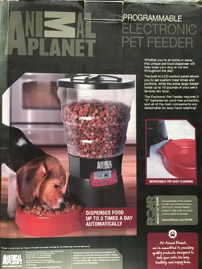 New Pet programmable electronic 10lb feeder, View more
