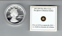 CANADA.SILVER COIN/PIÈCE en ARGENT QUEEN'S DIAMOND JUBILEE, 2012