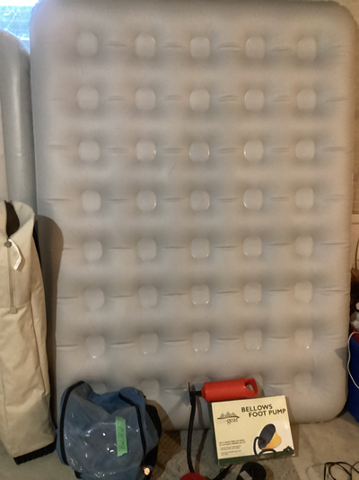 2 Air Mattresses with pumps, stand , carrying bag, View more