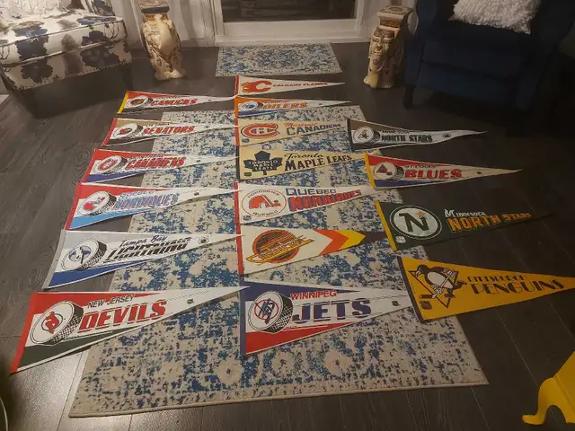 NHL pennants 25$each  in Arts & Collectibles in Calgary - Image 2