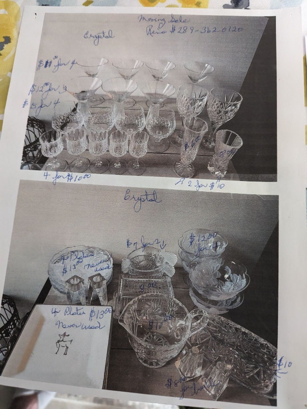 Numerous Crystal Pieces Patio & Garden Furniture London Kijiji