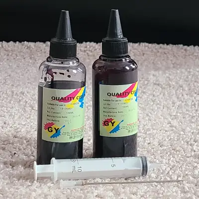 2-pack Universal Dye Refill Ink (Gray Colour) with syringe, View more