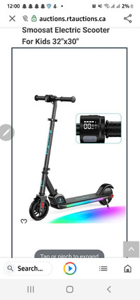 Electric scooter with charger