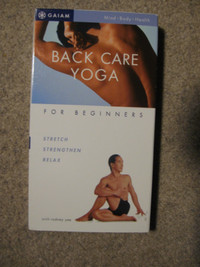 Back Care Yoga vhs tape with Rodney Yee