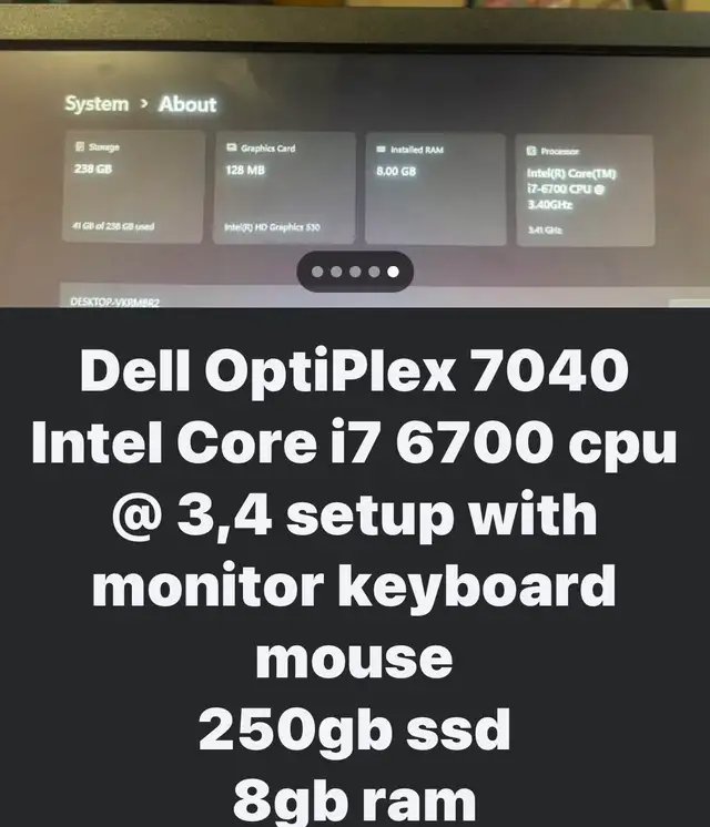 Dell OptiPlex 7040 Desktop Computer in Desktop Computers in Calgary - Image 4
