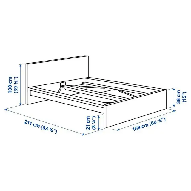 Ikea Malm bed  in Beds & Mattresses in Burnaby/New Westminster - Image 3