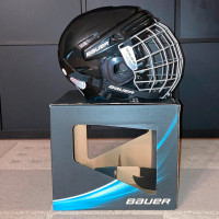 Bauer 2100 Junior Hockey Helmet & Cage Combo, Black