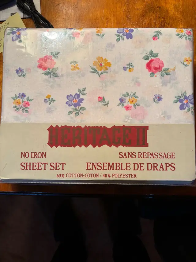 Wabasso and Heritage vintage flat cotton sheets set.  Brand new in Bedding in St. Catharines - Image 4