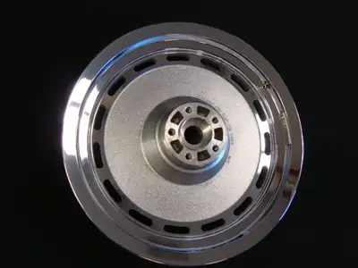 Used Chrome Rear Wheel. Fits 2000-07 Harley Sportster models. Excellent condition. No pitting and no...