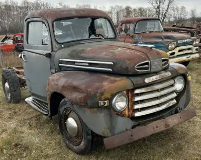 Mercury pick up- ready to hot rod - no engine, but I do have a complete flathead V8 that can go with...
