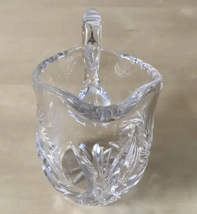 PRICE DROP! Crystal Pinwheel Creamer Pitcher in Kitchen & Dining Wares in West Island - Image 3