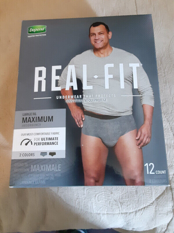 NEW Depend Real Fit Incontinence Briefs Maximum Absorbency in Health & Special Needs in Belleville - Image 2