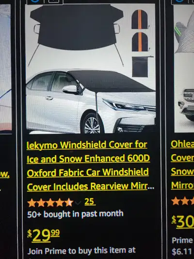 3 NEW car winter windshield snow covers, ski scooters, View more