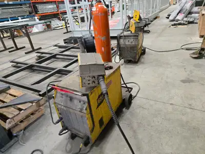 2 Esab mig c420 both in good working order 1 Miller cp-302 with wire feeder also in working order an...