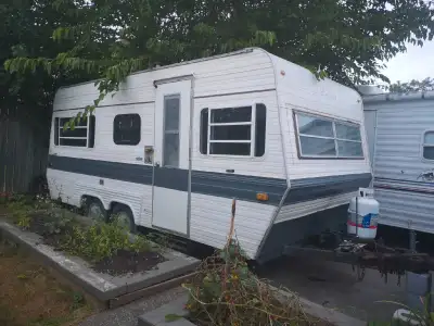 Project trailer can be use for storage or build a travel trailer solid body good tire condition read...