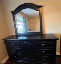 Solid wood twin bedroom set - excellent condition
