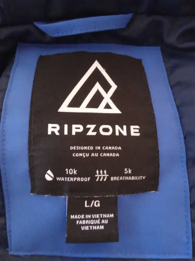 Kids Winter Jacket- Blue- Ripzone-Waterproof in Kids & Youth in Oshawa / Durham Region - Image 5