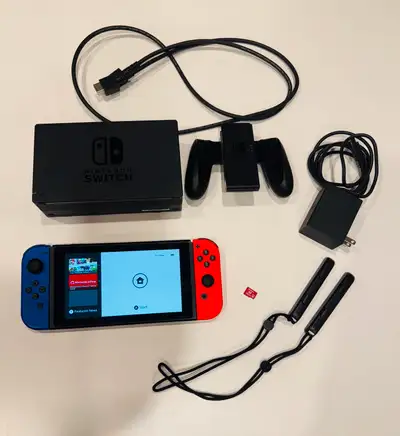 Nintendo Switch with 128GB memory card, View more
