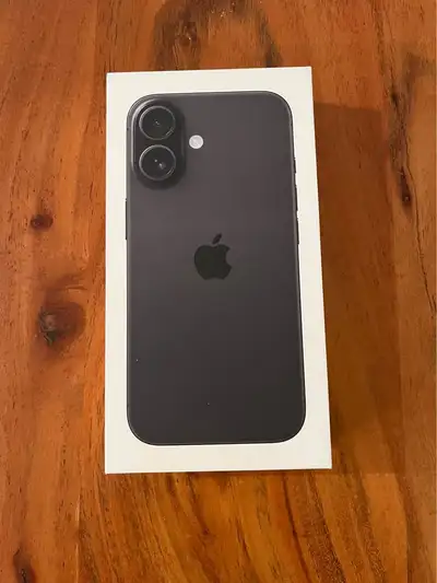 BNIB iPhone 16 Black 128GB Sealed - $950, View more