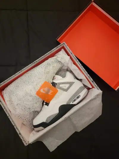 Nike Air Jordan 4 "White/Cement" sz 8 New, View more
