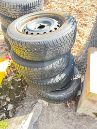 Used tires,,with Pontiac 4 bolt rims