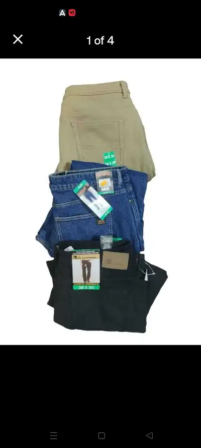 Mens Polar Lined Pants 38x30, View more