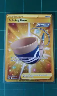 Pokemon Card Chilling Reign 225 Echoing Horn Gold
