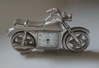 Diecast Motorcycle Motor Bike Miniature Novelty Desk Clock