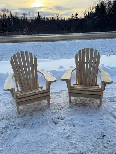 The Serenity Life Sitters - Cedar Muskoka Chairs, View more