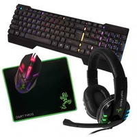 NEW DART FROG – 4 PC GAMING COMBO – HEADPHONES, MOUSE,KEYBOARD 