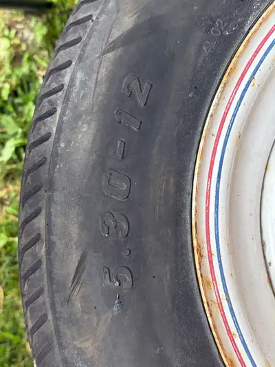 These Carlisle Sport Trail tires, size 5.30-12, are ideal for utility trailers and are currently ava...