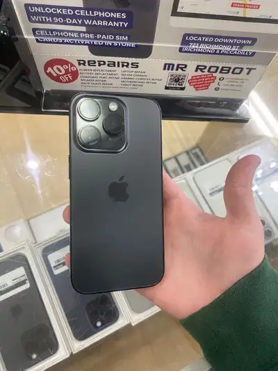 iPhone 14 Pro 128 GB – Unlocked – Black – 100 % Battery Health, View more