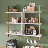 SEALED-Floating Coffee Bar Shelf