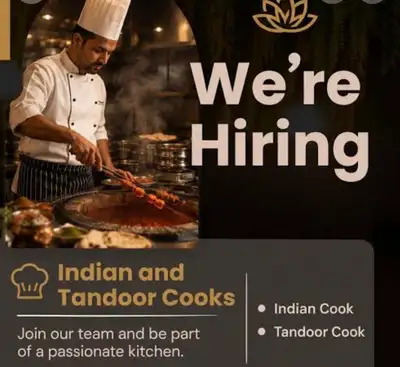Urgent Hiring  Tandoori Chef , View more