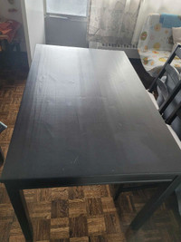 Ikea dining set table and 4 chairs w/cushions