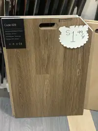 6mm vinyl plank flooring on sale for $1.99/sf 