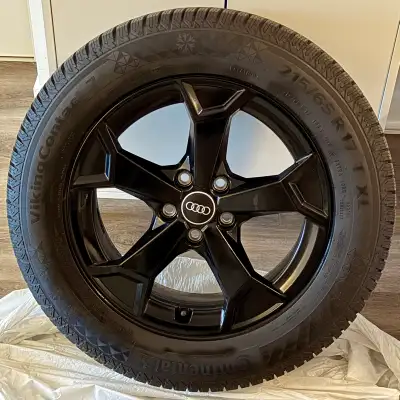 Set of winter tires mounted on Audi rims. Size: 215/65R17. Only used for 2 winter seasons, purchased...