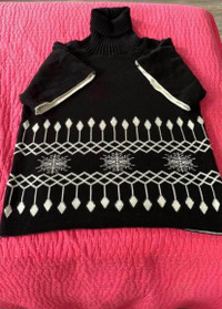 Women’s Turtleneck sweater long sweater one size 