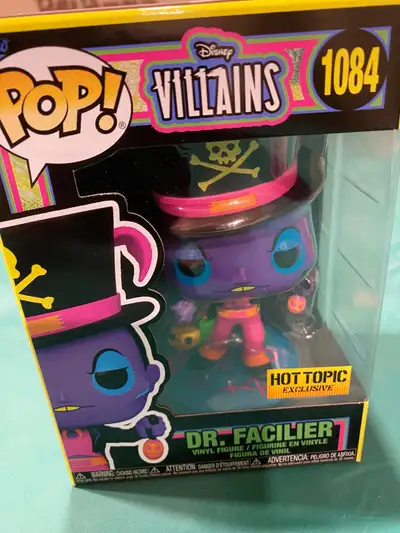 Dr. Facilier Funko Pop blacklight Hot Topic Exclusive, View more