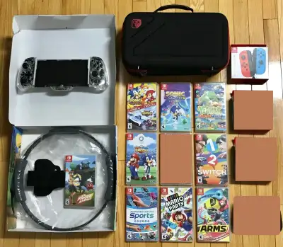 Switch Games + Items_Mario/Zelda/Pokemon/ Controllers/Grips/Dock, View more