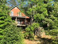 Water access cottage on Kipawa Lake, QC Two story, 3 bedroom.