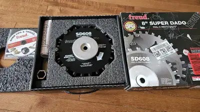 New Freud SD608 8-Inch Dial-A-Width Stacked Dado Set, View more