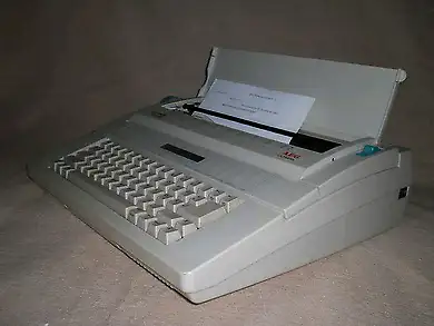Electronic Typewriter AEG- Olympia carreramodel EW 410. Item has been searched and photos attached....