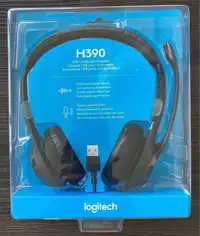Logitech USB Computer Headset with microphone - Sealed H390