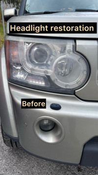 Headlight restoration + ceramic coating