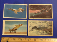 1959 Airplane, Rocket, Fighter Jets, Airforce Boeing Cards SICLE